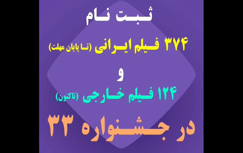 ثبت‌نام ۴۹۸ فیلم در سی‌وسومین جشنواره بین‌المللی فیلم‌های کودکان و نوجوانان