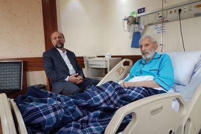 عيادت رئيس سازمان امور سينمايي از استاد جمشيد مشايخي