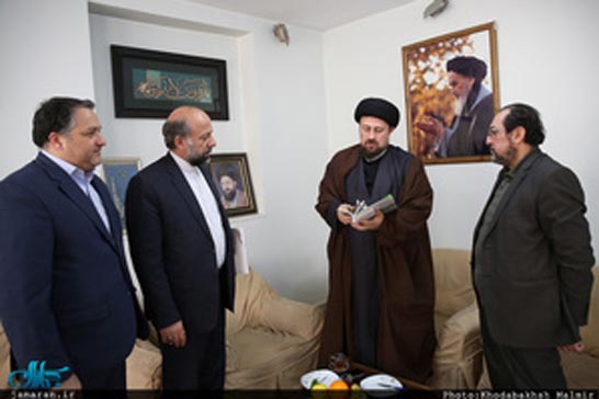 ديدار رييس سازمان سينمايي کشور با سيد حسن خميني
