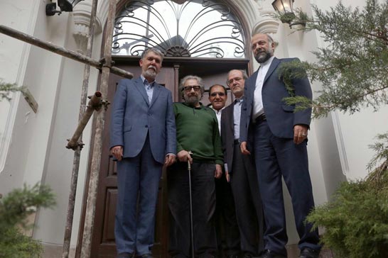 ديدار نوروزي وزير فرهنگ و ارشاد اسلامي و رئيس سازمان امور سينمايي با مسعود کيميايي
