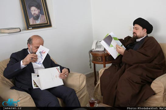 ديدار رييس سازمان سينمايي کشور با سيد حسن خميني