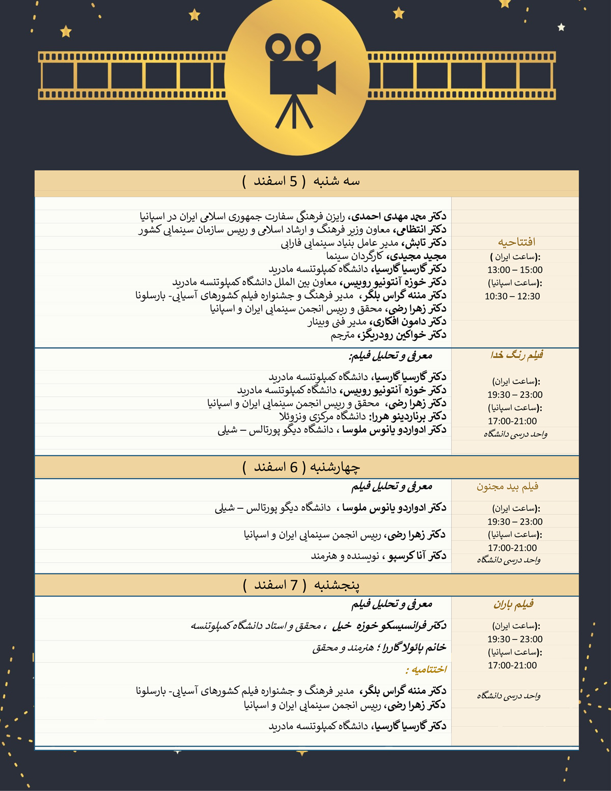 بررسی آثار «مجید مجیدی» در وبینار ششمین کنگره بین‌المللی سینمای ایران در اسپانیا
